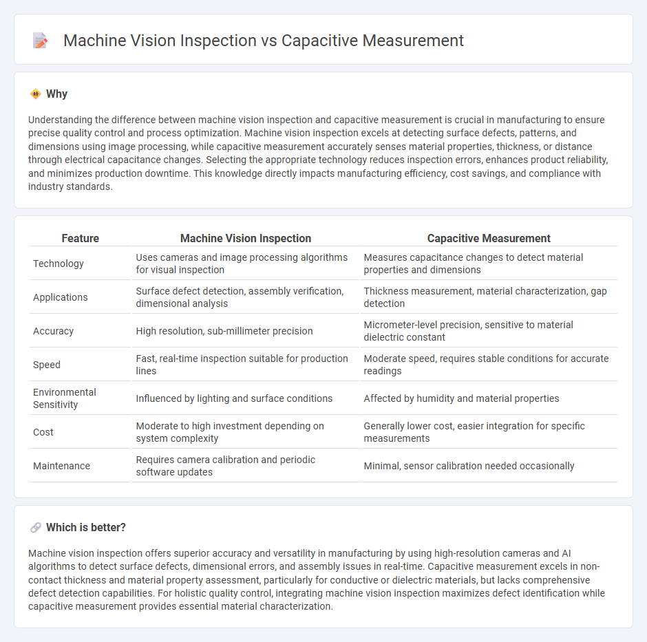 Machine Vision Inspection vs Capacitive Measurement in Manufacturing