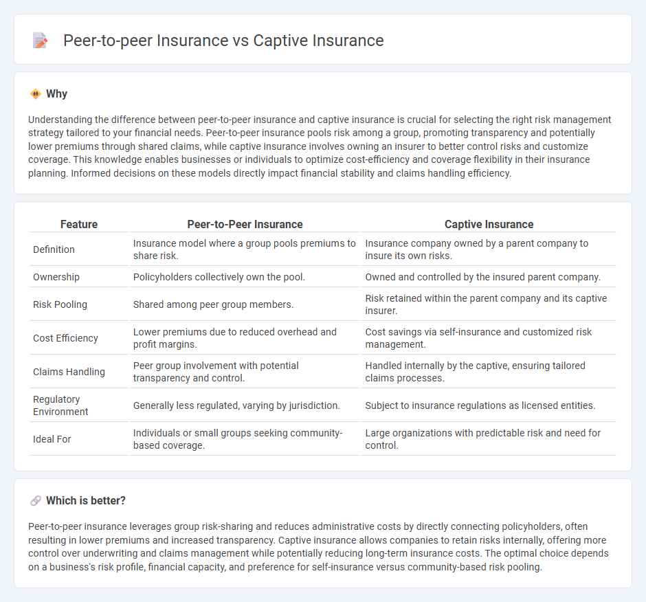 Peer-To-Peer Insurance vs Captive Insurance in Insurance