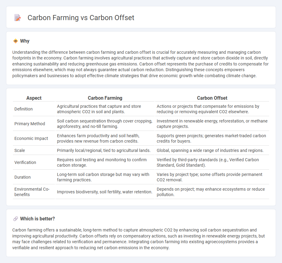 Carbon Farming vs Carbon Offset in Economy