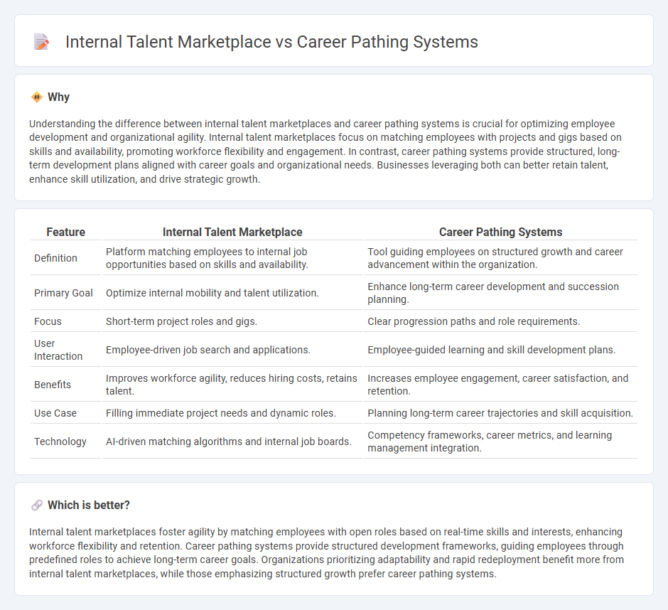 Internal Talent Marketplace vs Career Pathing Systems in Human Resources