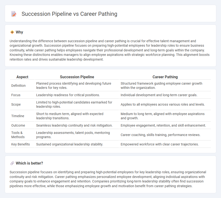 Succession Pipeline vs Career Pathing in Management
