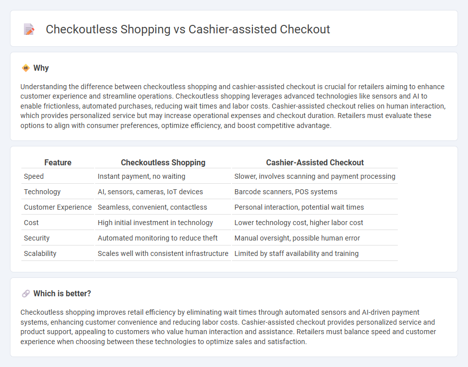Checkoutless Shopping vs Cashier-Assisted Checkout in Retail