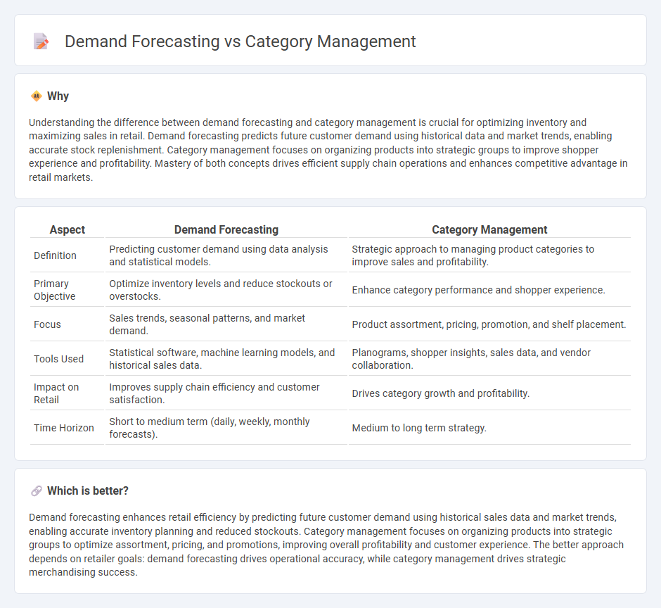 Demand Forecasting vs Category Management in Retail