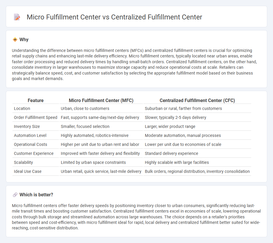Micro Fulfillment Center vs Centralized Fulfillment Center in Retail