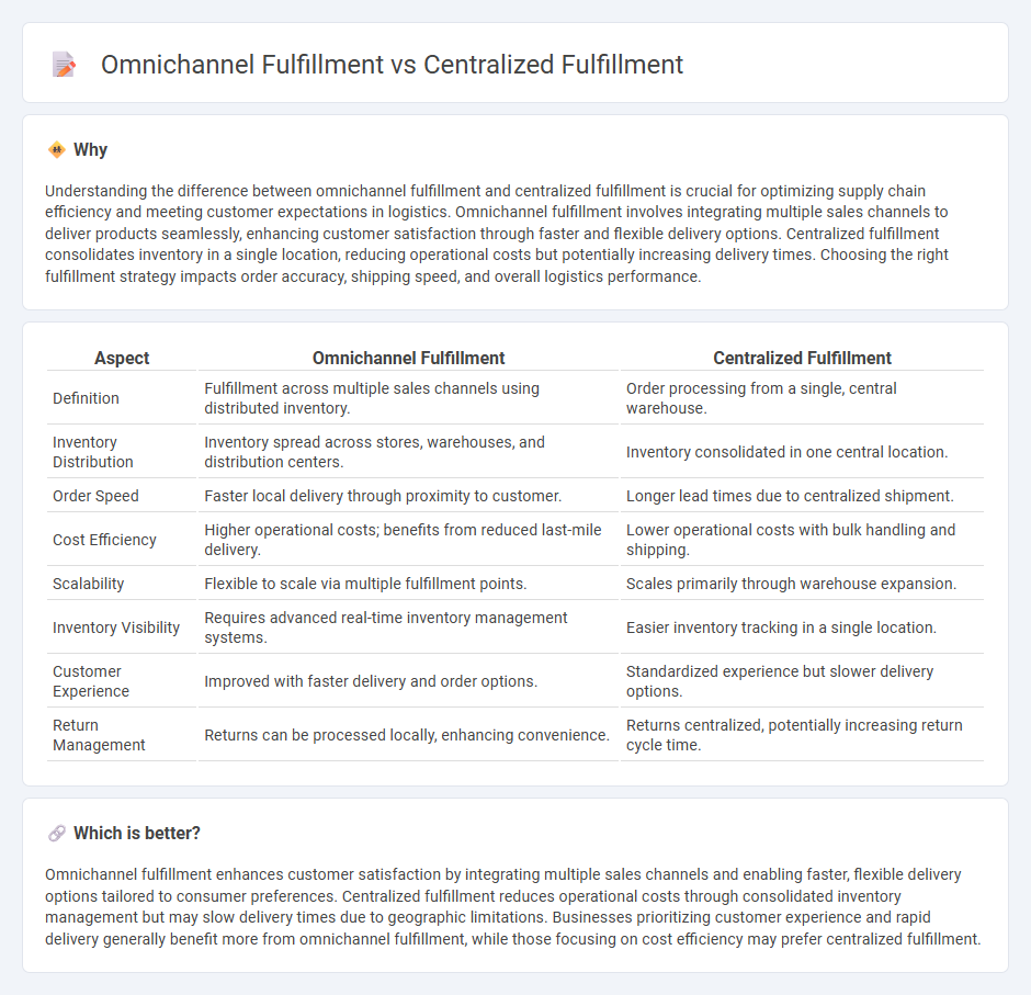 Omnichannel Fulfillment vs Centralized Fulfillment in Logistics