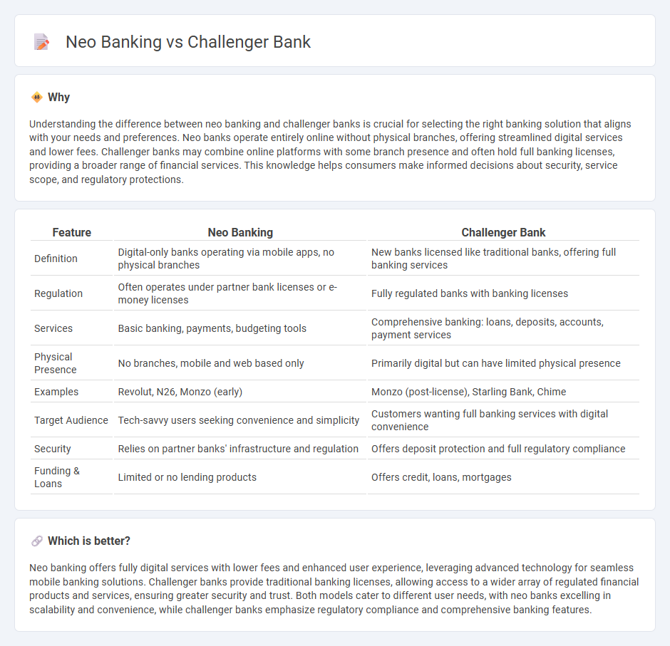 Neo Banking vs Challenger Bank in Banking