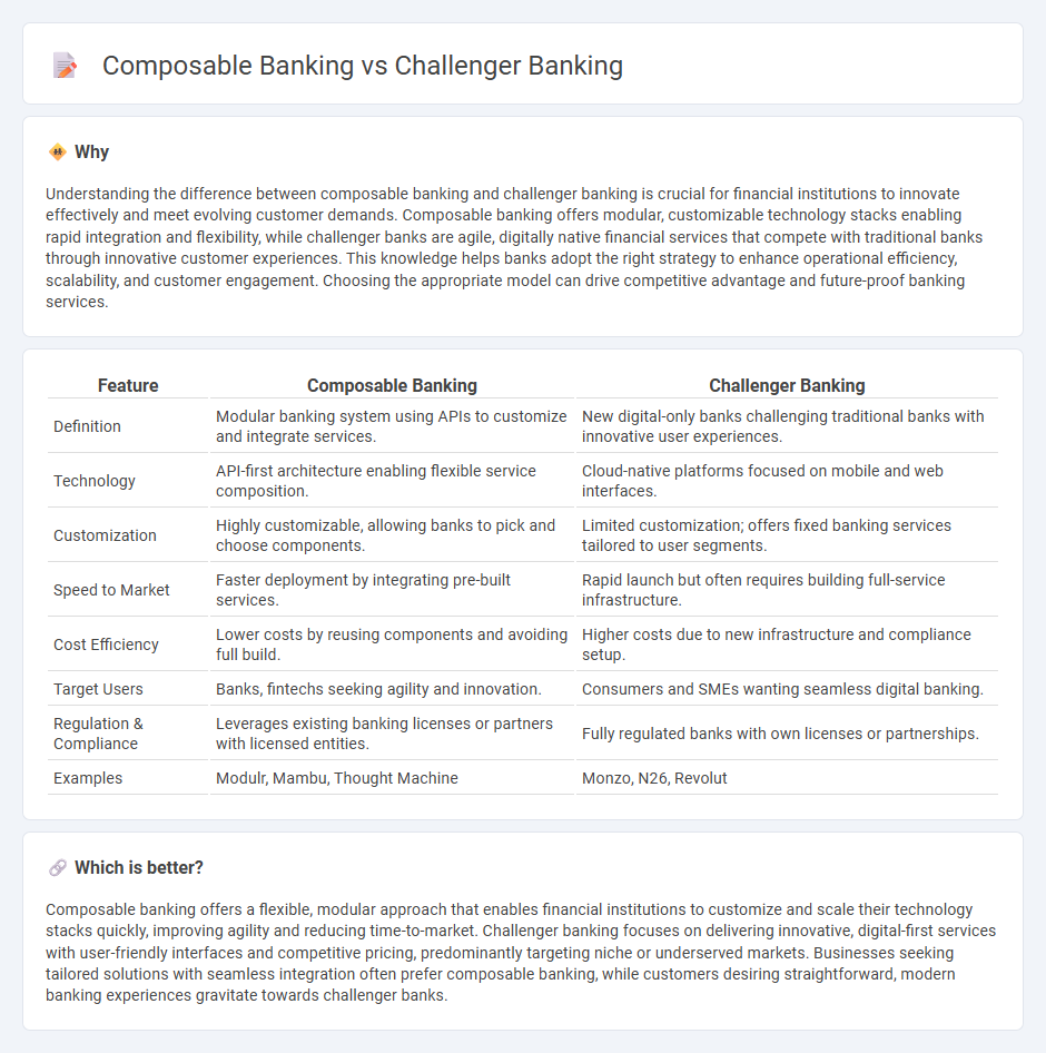 Composable Banking vs Challenger Banking in Banking