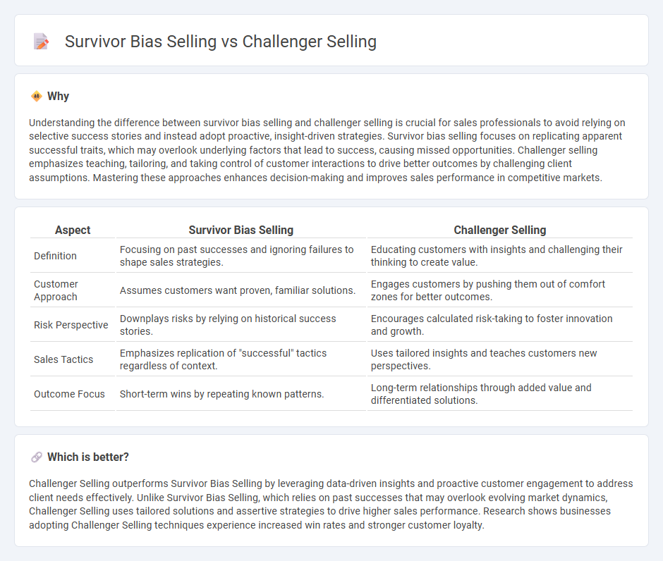 Survivor Bias Selling vs Challenger Selling in Sales