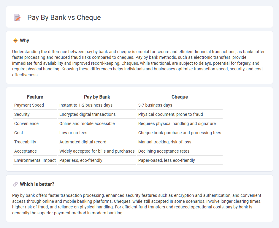 Pay By Bank vs Cheque in Banking