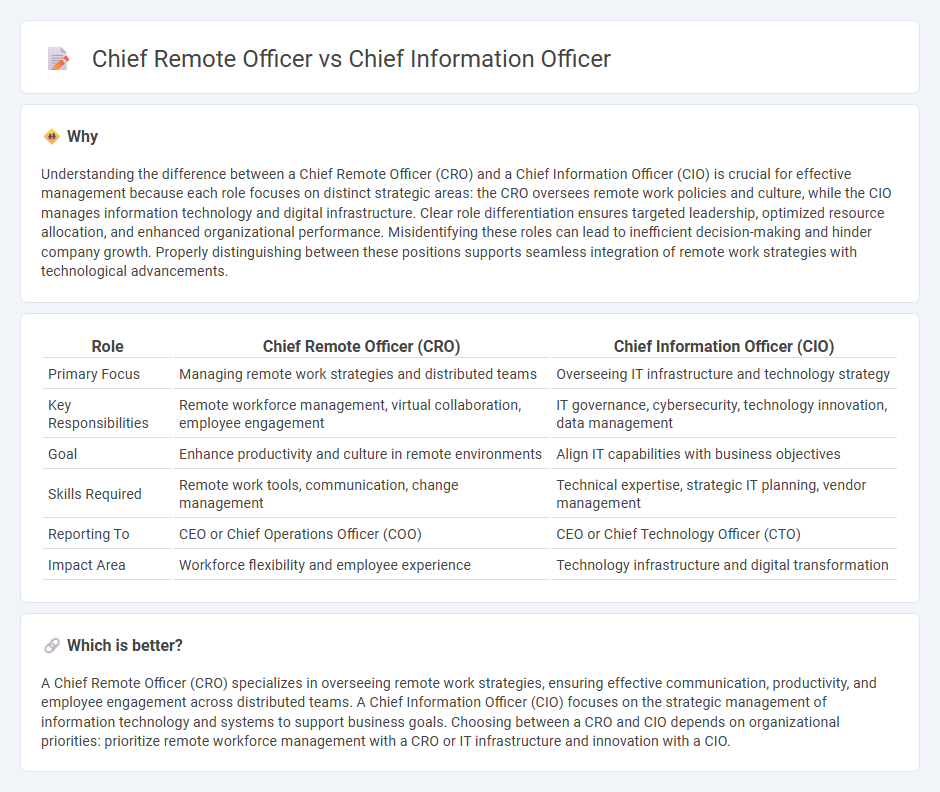 Chief Remote Officer vs Chief Information Officer in Management
