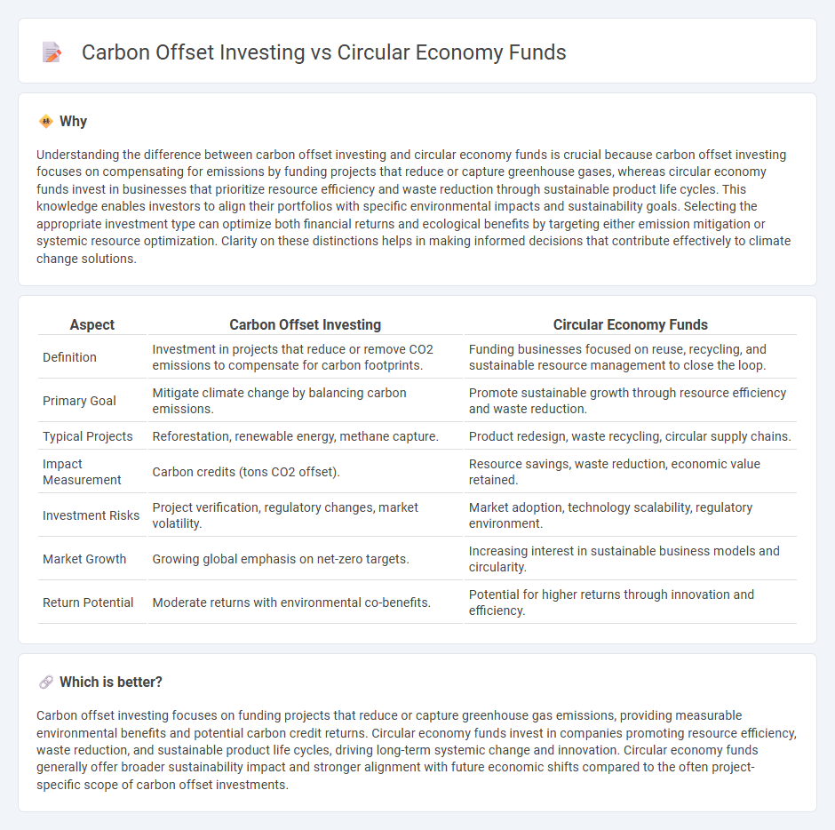 Carbon Offset Investing vs Circular Economy Funds in Investment