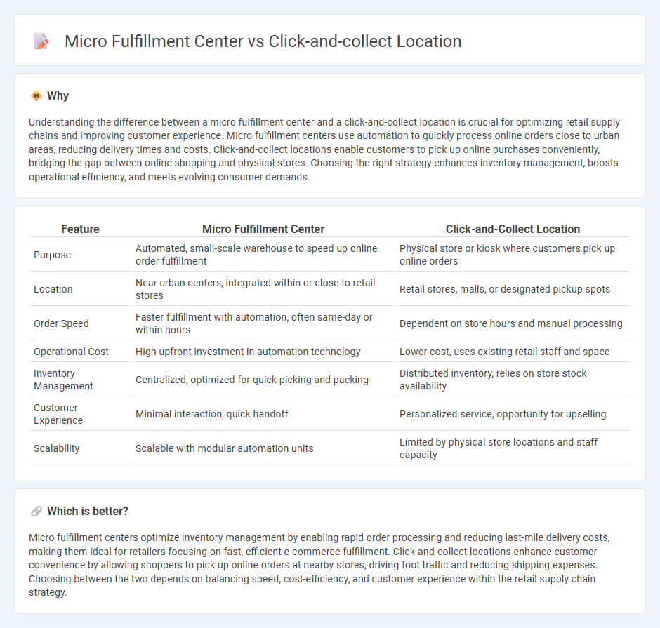 Micro Fulfillment Center vs Click-And-Collect Location in Retail