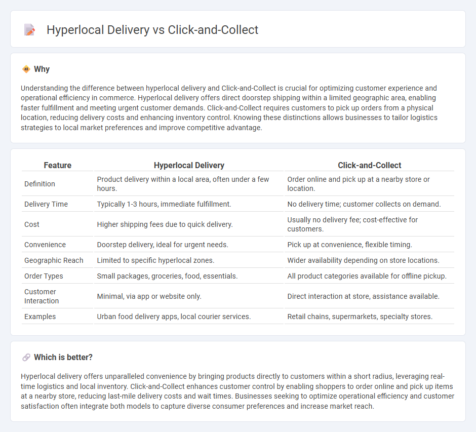 Hyperlocal Delivery vs Click-And-Collect in Commerce