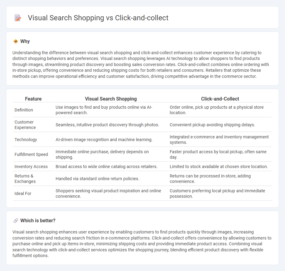 Visual Search Shopping vs Click-And-Collect in Commerce