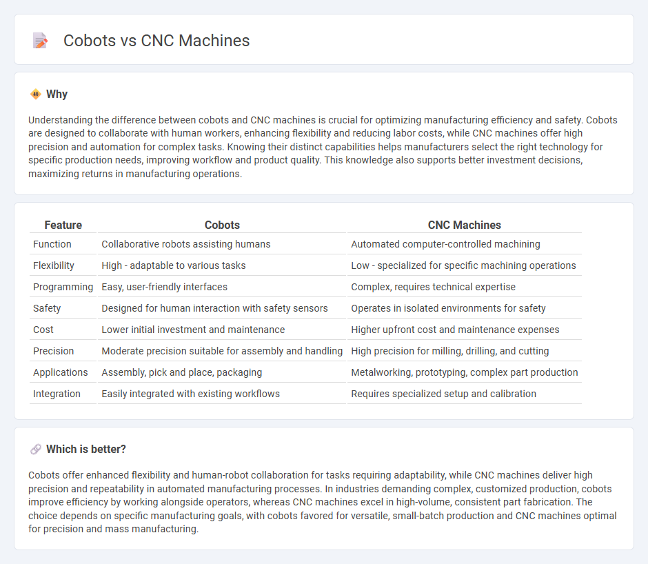 Cobots vs Cnc Machines in Manufacturing