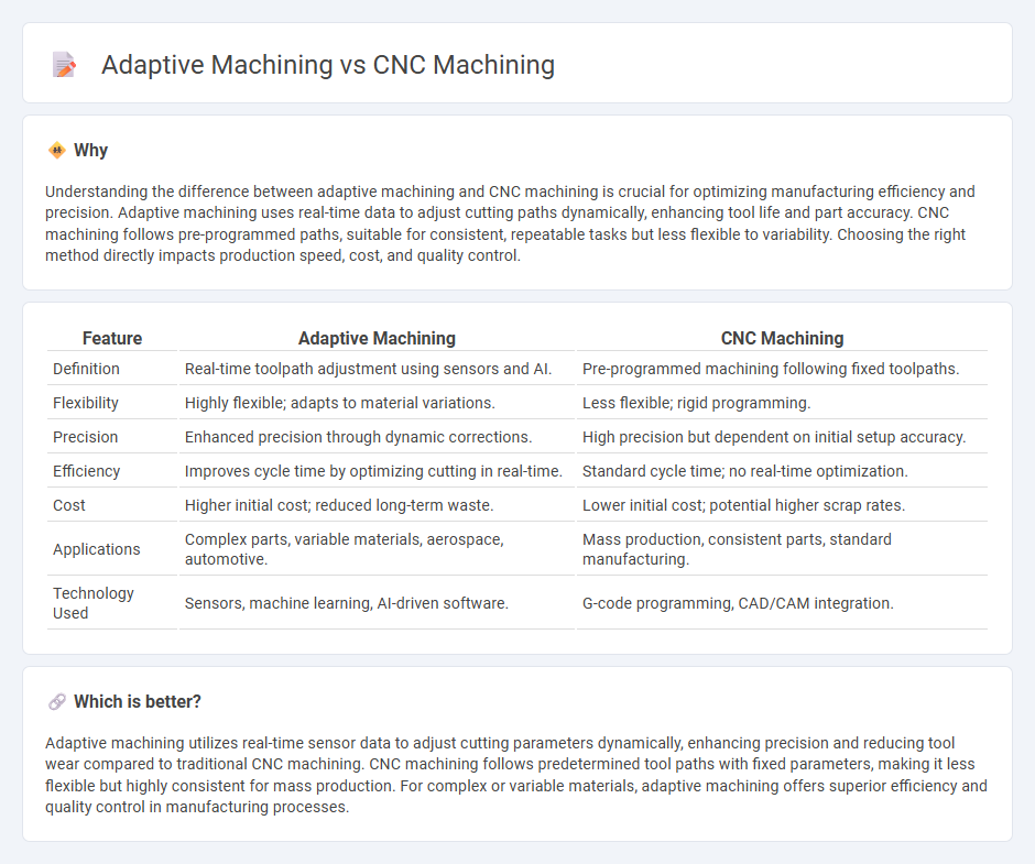 Adaptive Machining vs Cnc Machining in Manufacturing