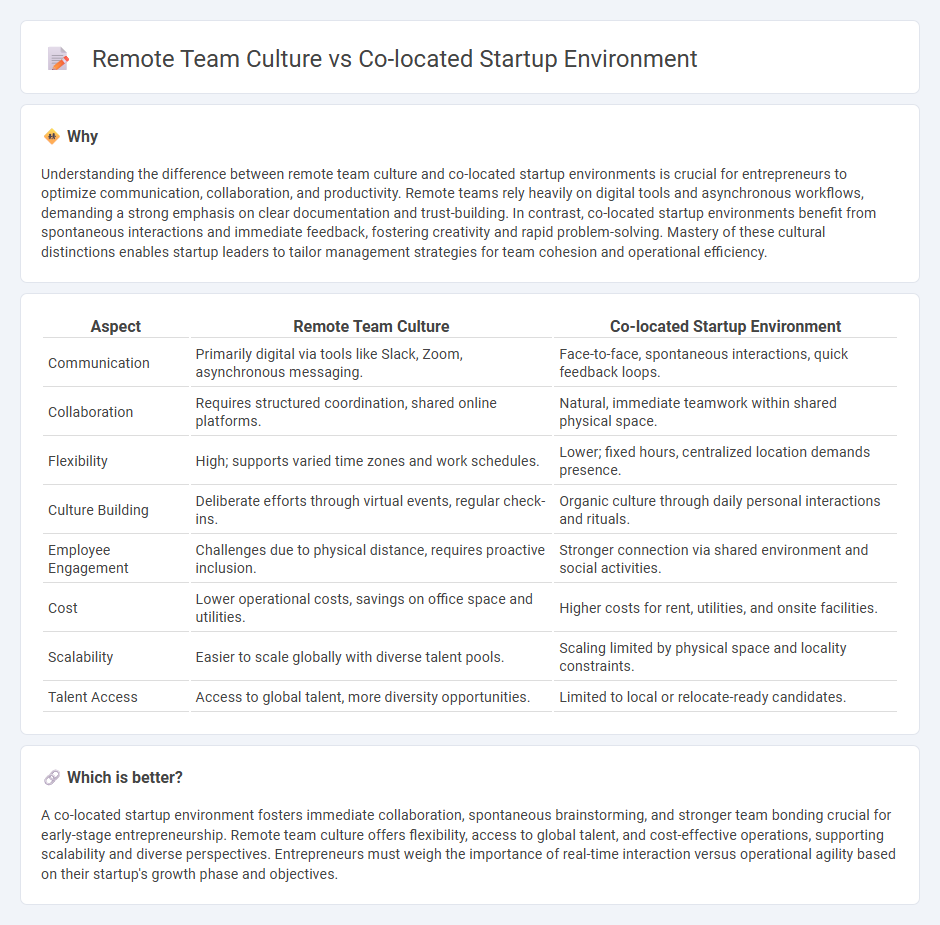Remote Team Culture vs Co-Located Startup Environment in Entrepreneurship