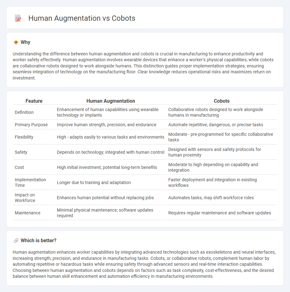 Human Augmentation vs Cobots in Manufacturing