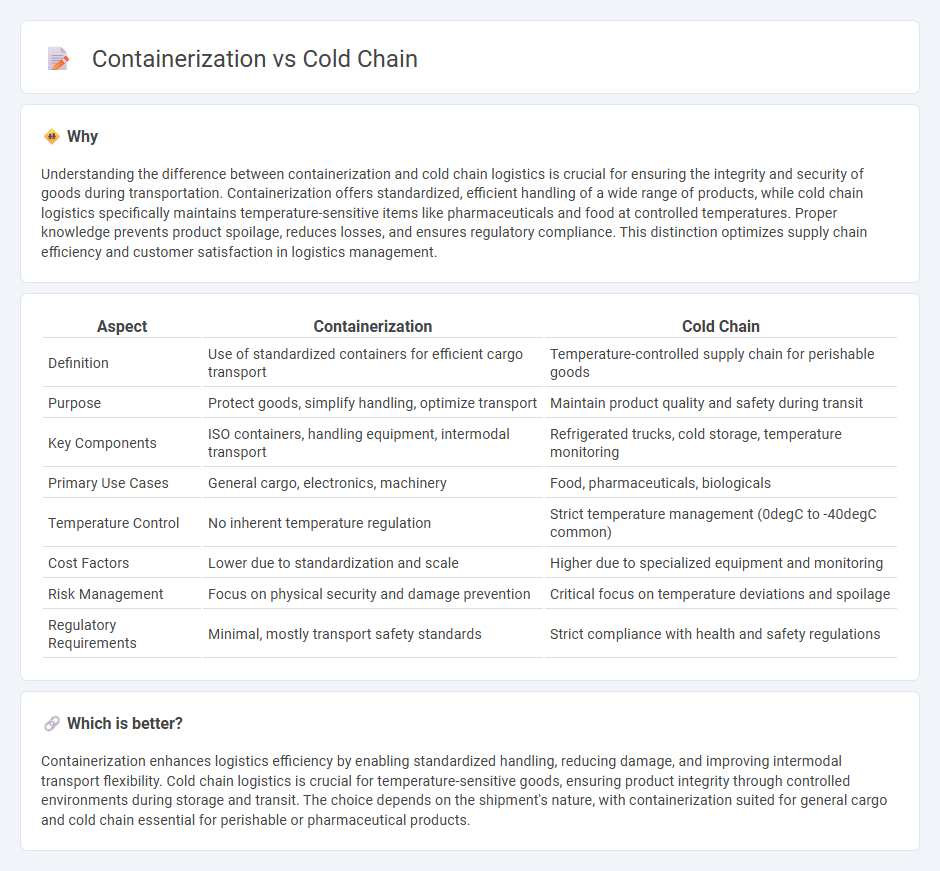 Containerization vs Cold Chain in Logistics