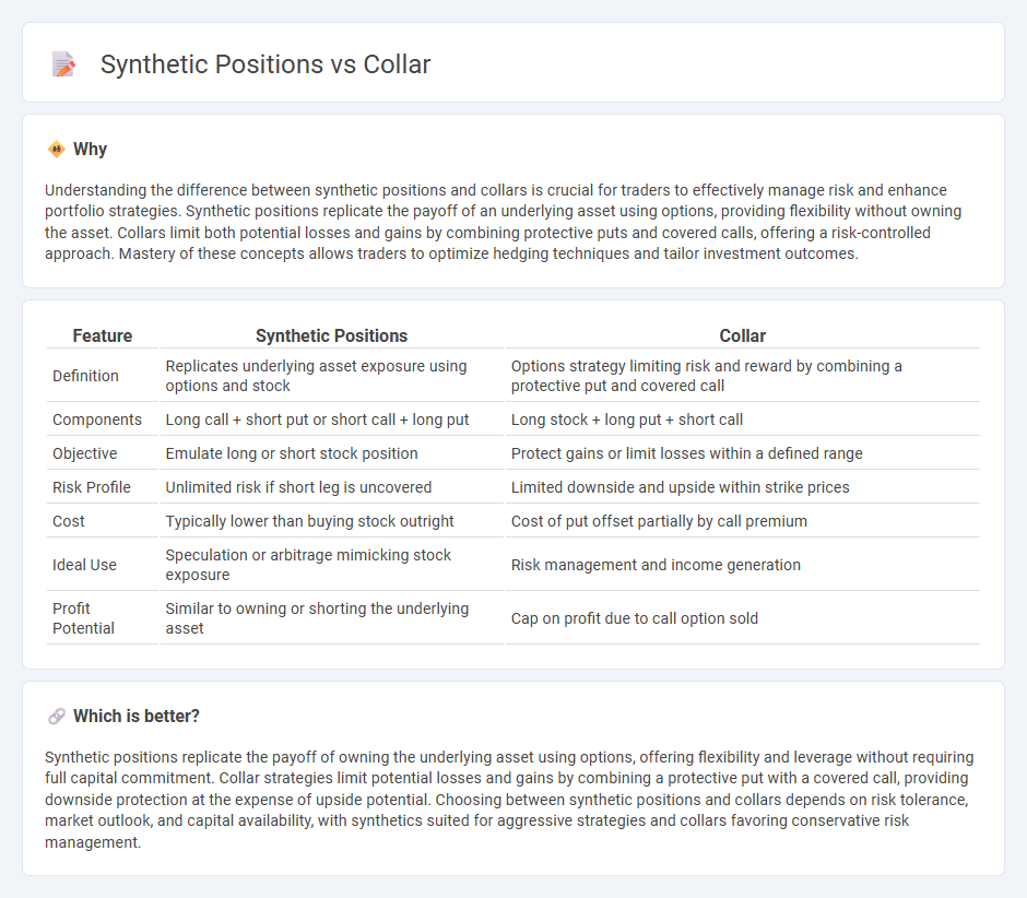 Synthetic Positions vs Collar in Trading