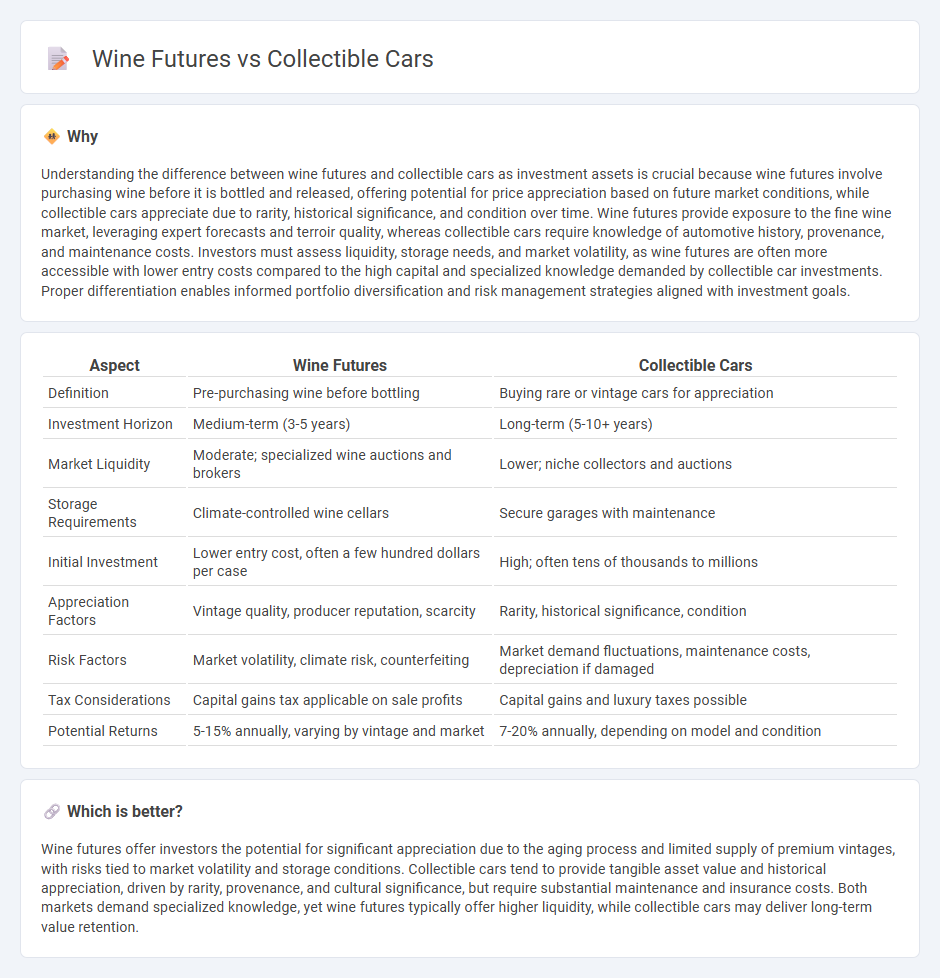 Wine Futures vs Collectible Cars in Investment