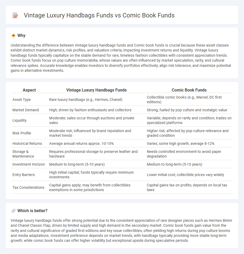 Vintage Luxury Handbags Funds vs Comic Book Funds in Investment