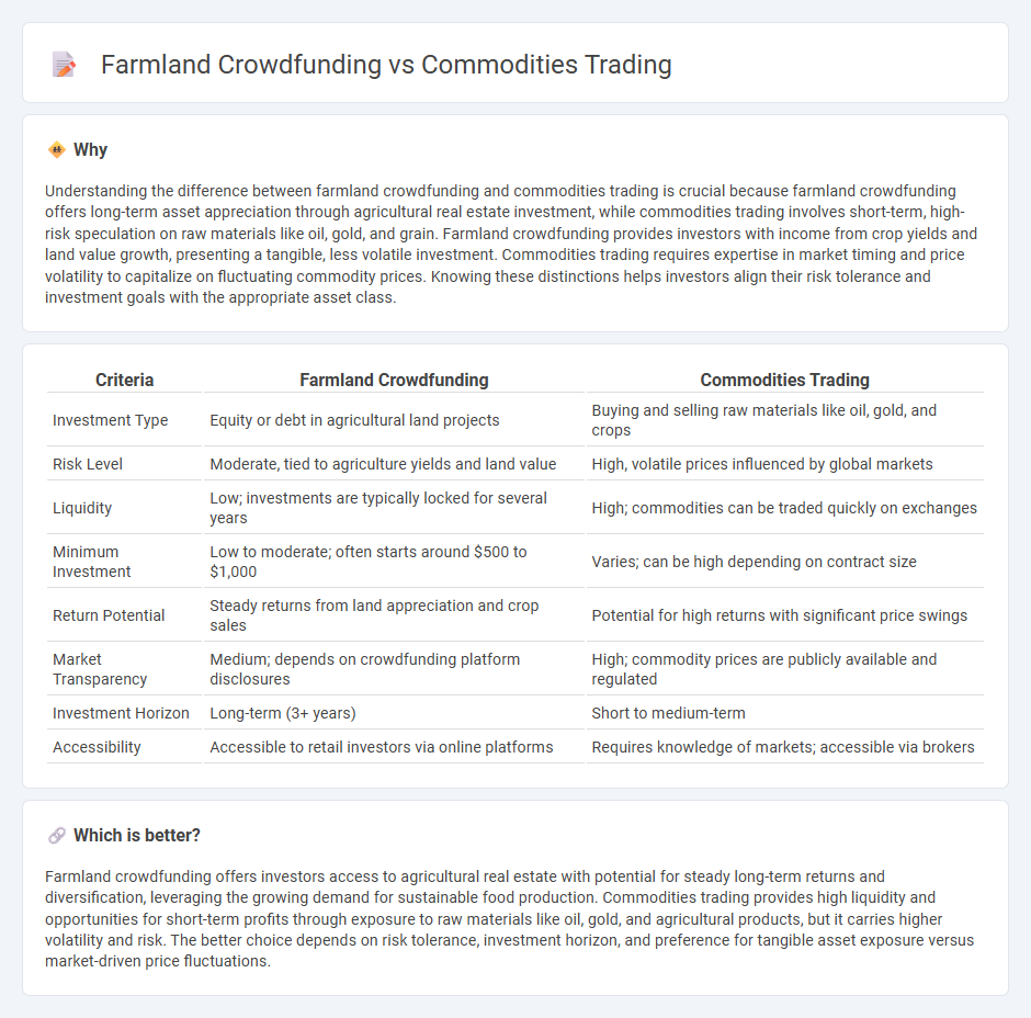 Farmland Crowdfunding vs Commodities Trading in Investment