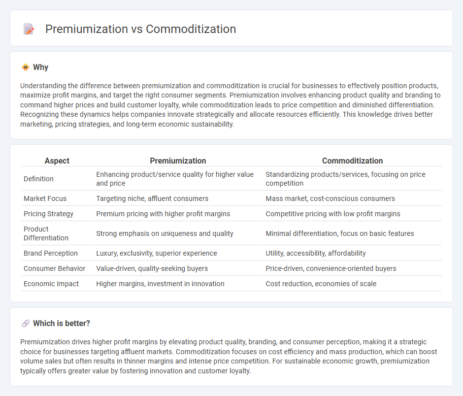 Premiumization vs Commoditization in Economy
