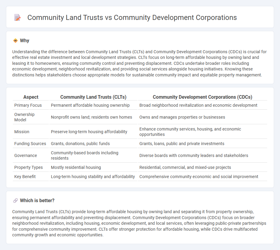 Community Land Trusts vs Community Development Corporations in Real Estate