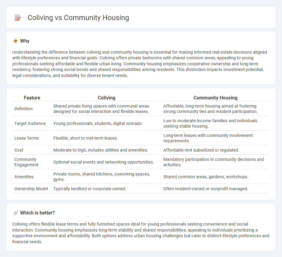 Coliving vs Community Housing in Real Estate