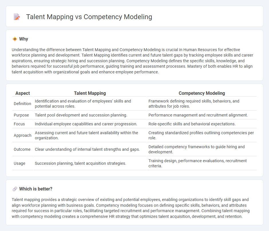 Talent Mapping vs Competency Modeling in Human Resources