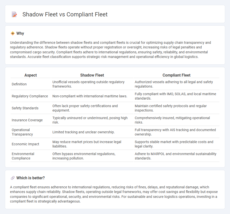 Shadow Fleet vs Compliant Fleet in Logistics