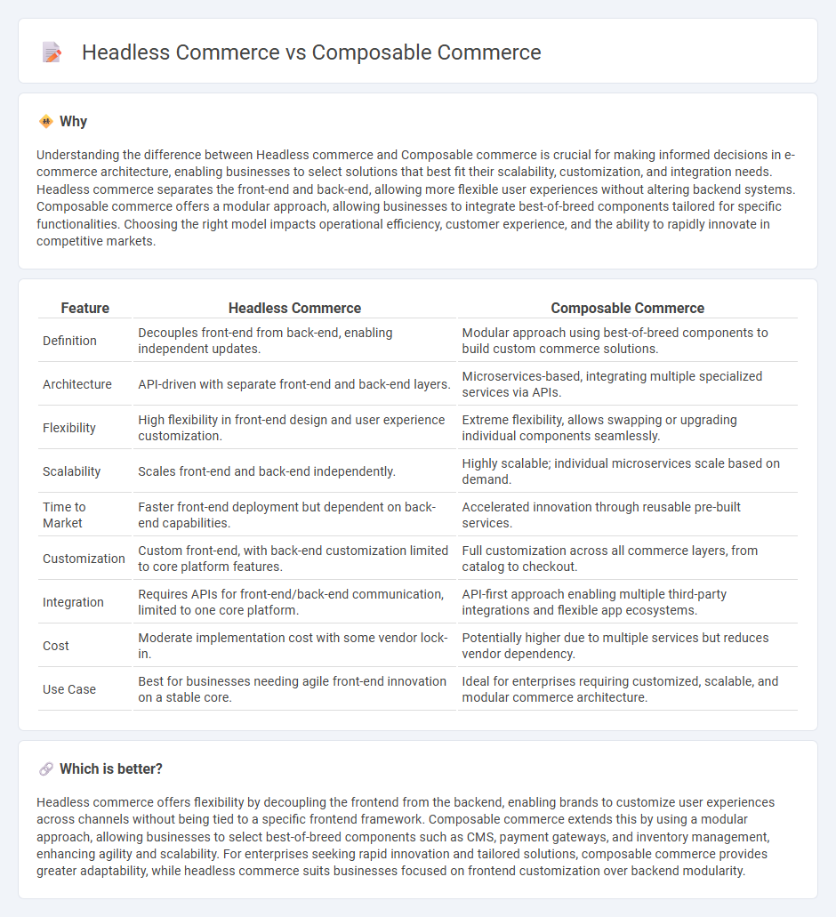 Headless Commerce vs Composable Commerce in Commerce