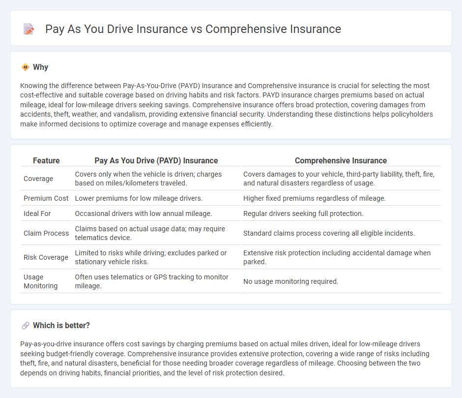 Pay As You Drive Insurance vs Comprehensive Insurance in Insurance