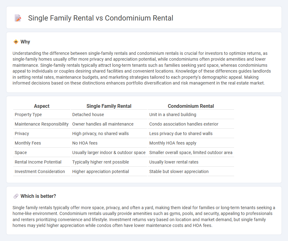 Single Family Rental vs Condominium Rental in Real Estate