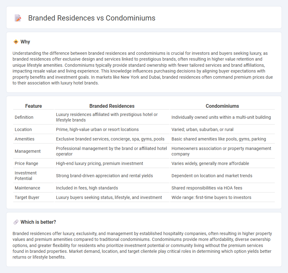 Branded Residences vs Condominiums in Real Estate