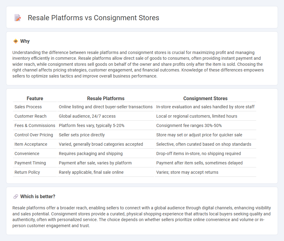 Resale Platforms vs Consignment Stores in Commerce