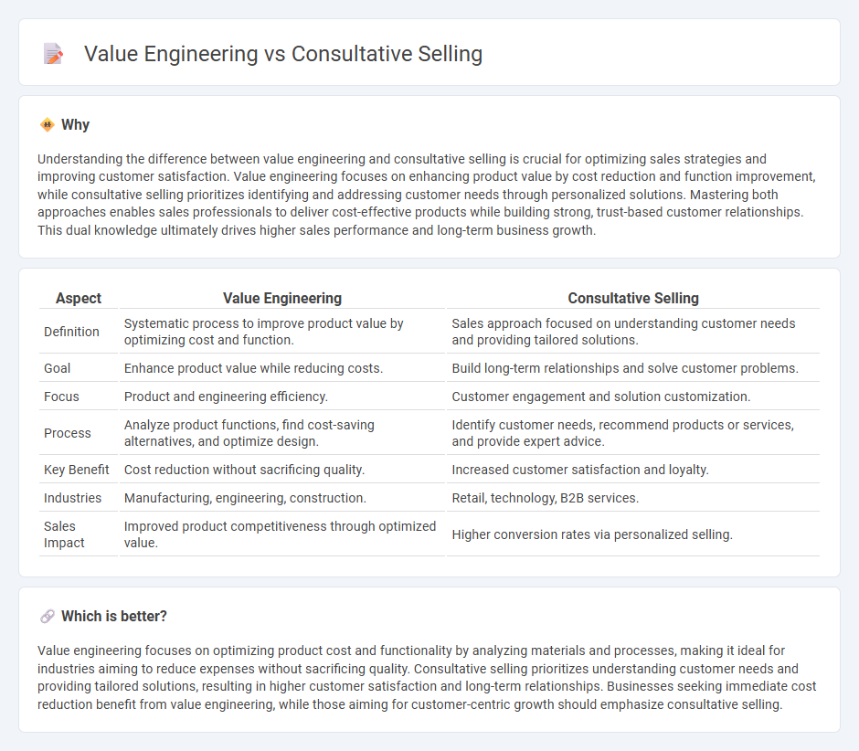 Value Engineering vs Consultative Selling in Sales