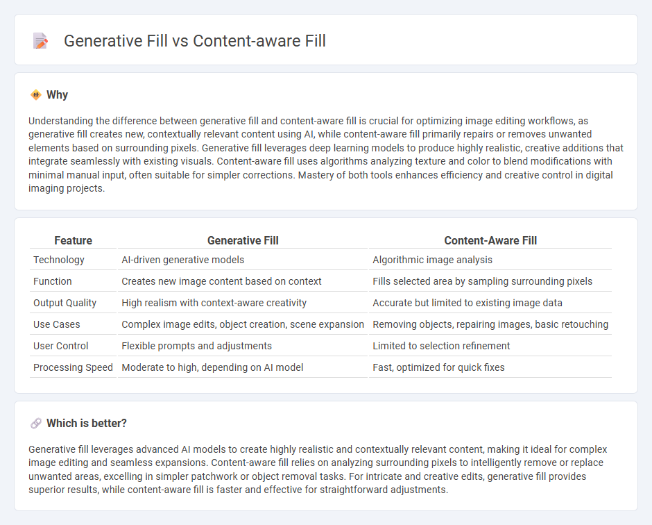 Generative Fill vs Content-Aware Fill in Technology