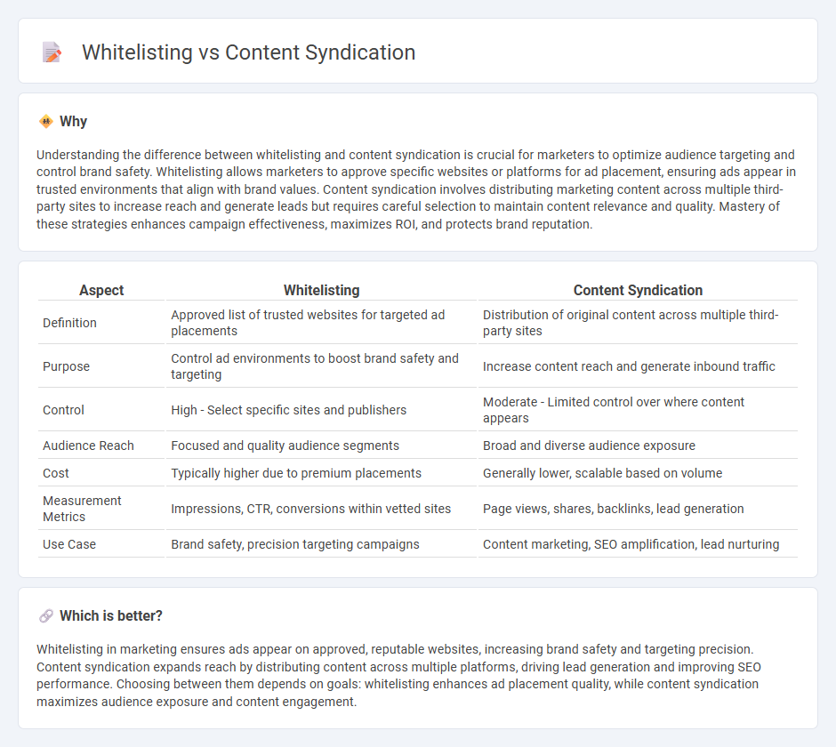 Whitelisting vs Content Syndication in Marketing