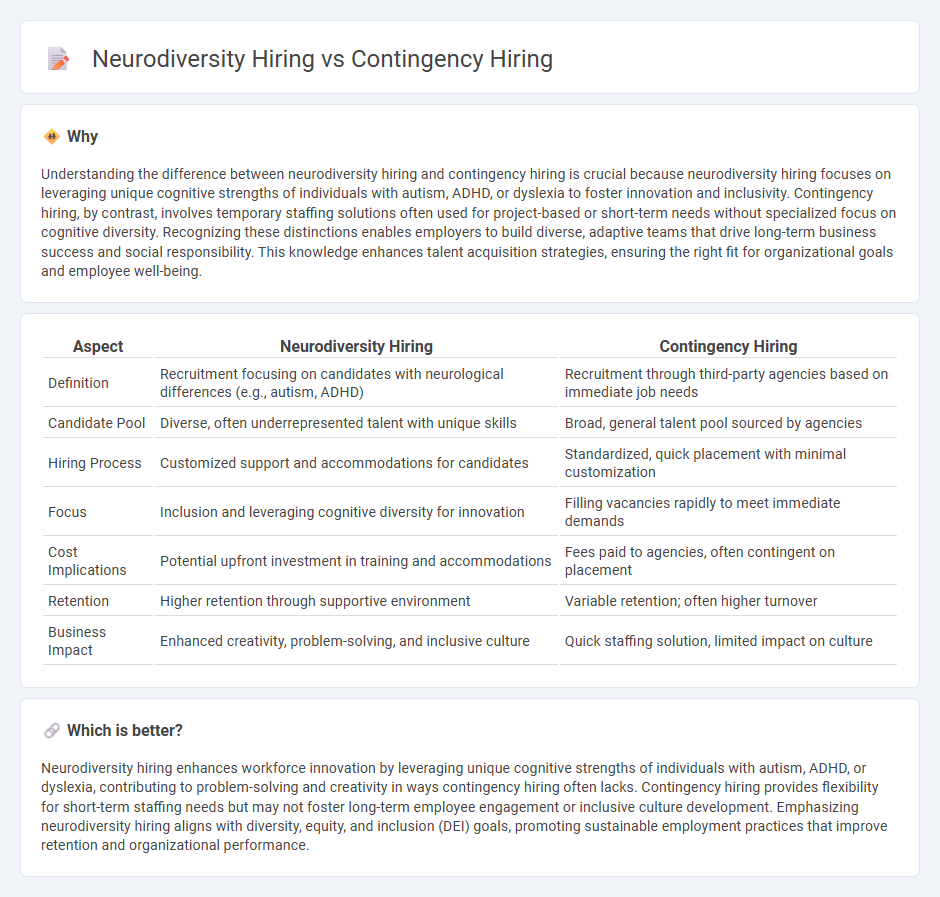 Neurodiversity Hiring vs Contingency Hiring in Employment
