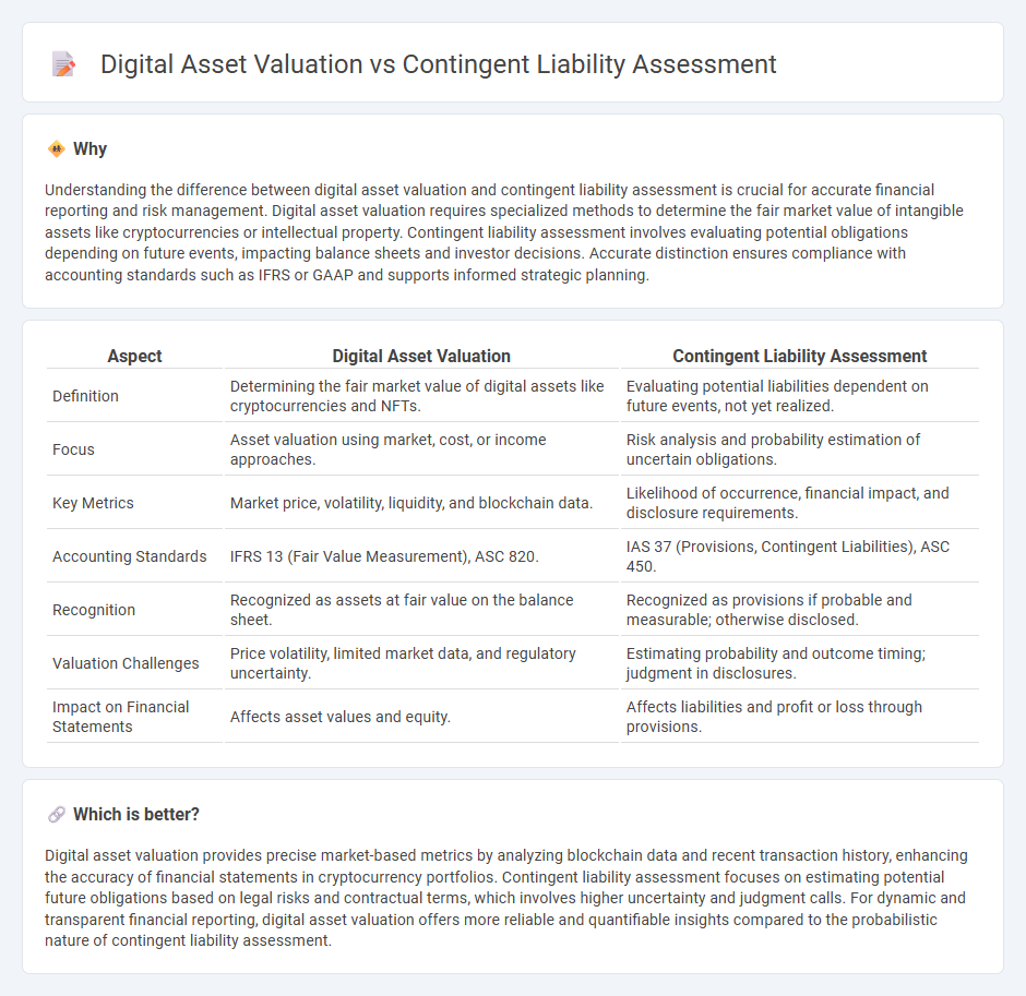 Digital Asset Valuation vs Contingent Liability Assessment in Accounting