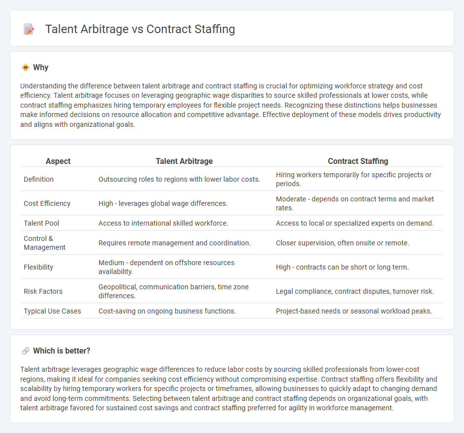 Talent Arbitrage vs Contract Staffing in Employment