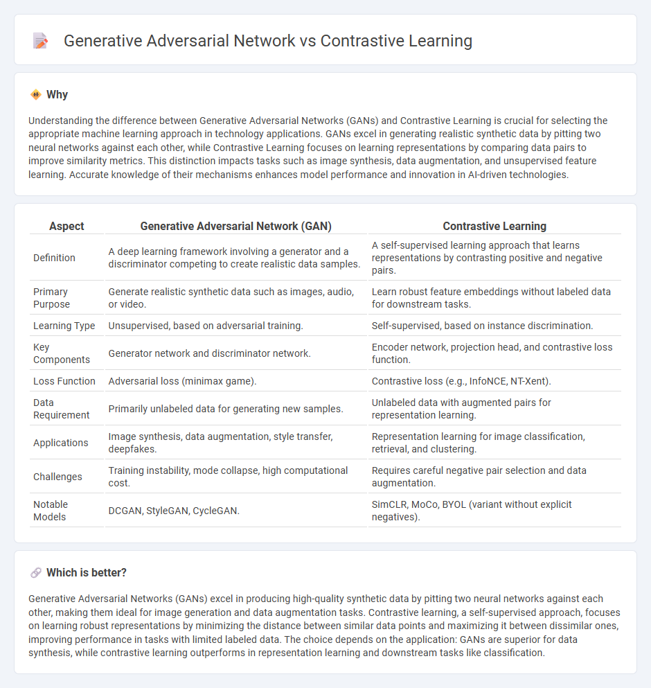 Generative Adversarial Network vs Contrastive Learning in Technology