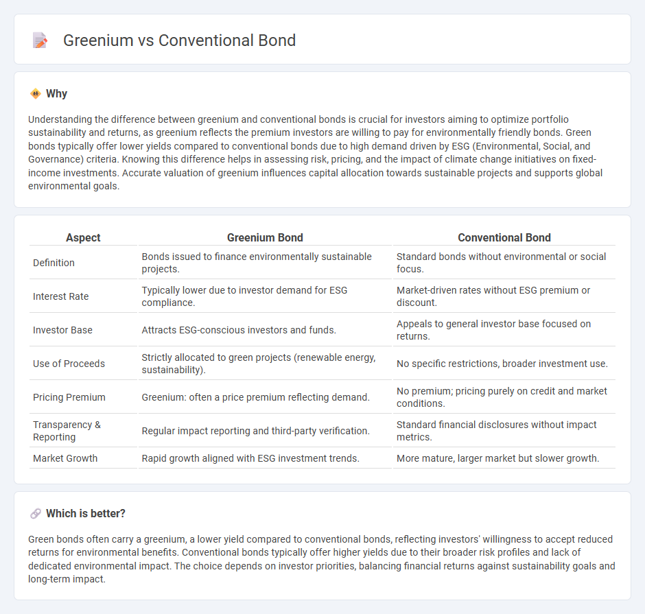 Greenium vs Conventional Bond in Finance