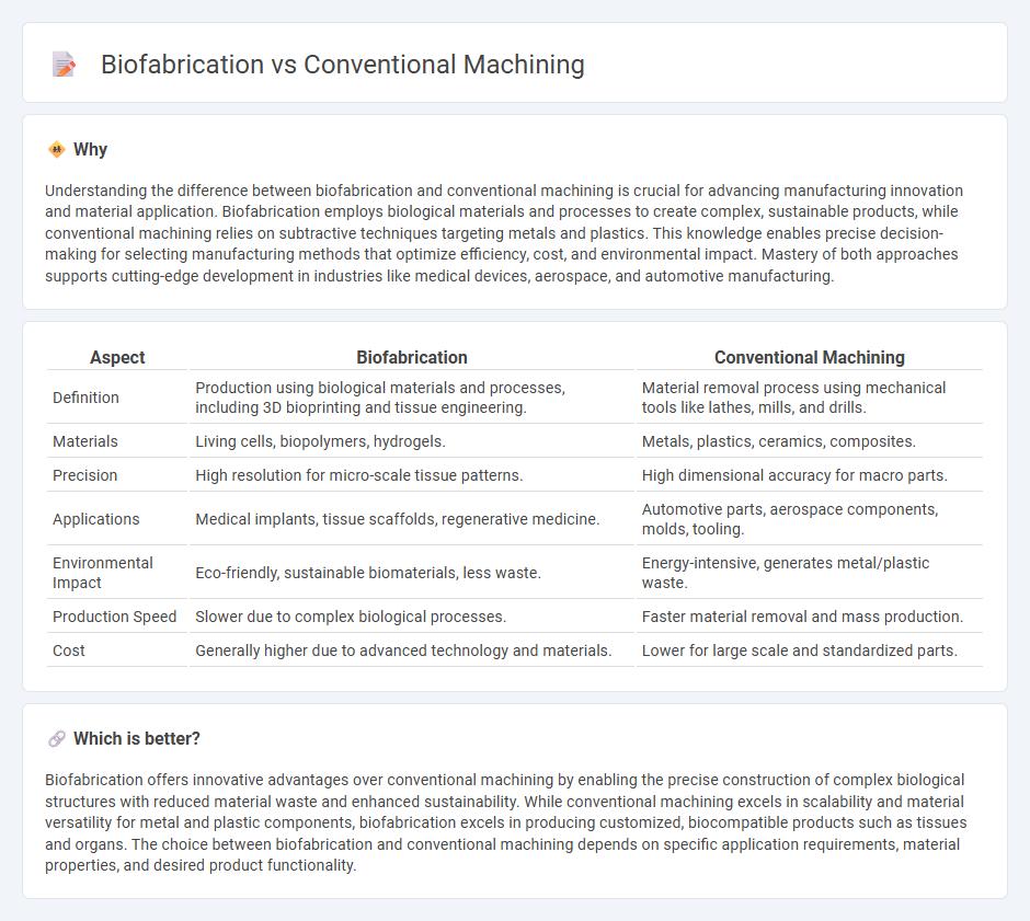 Biofabrication vs Conventional Machining in Manufacturing