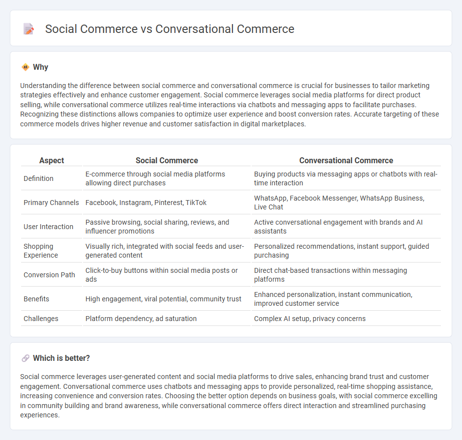 Social Commerce vs Conversational Commerce in Commerce