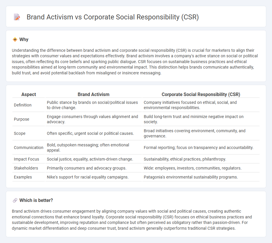 Brand Activism vs Corporate Social Responsibility (Csr) in Marketing