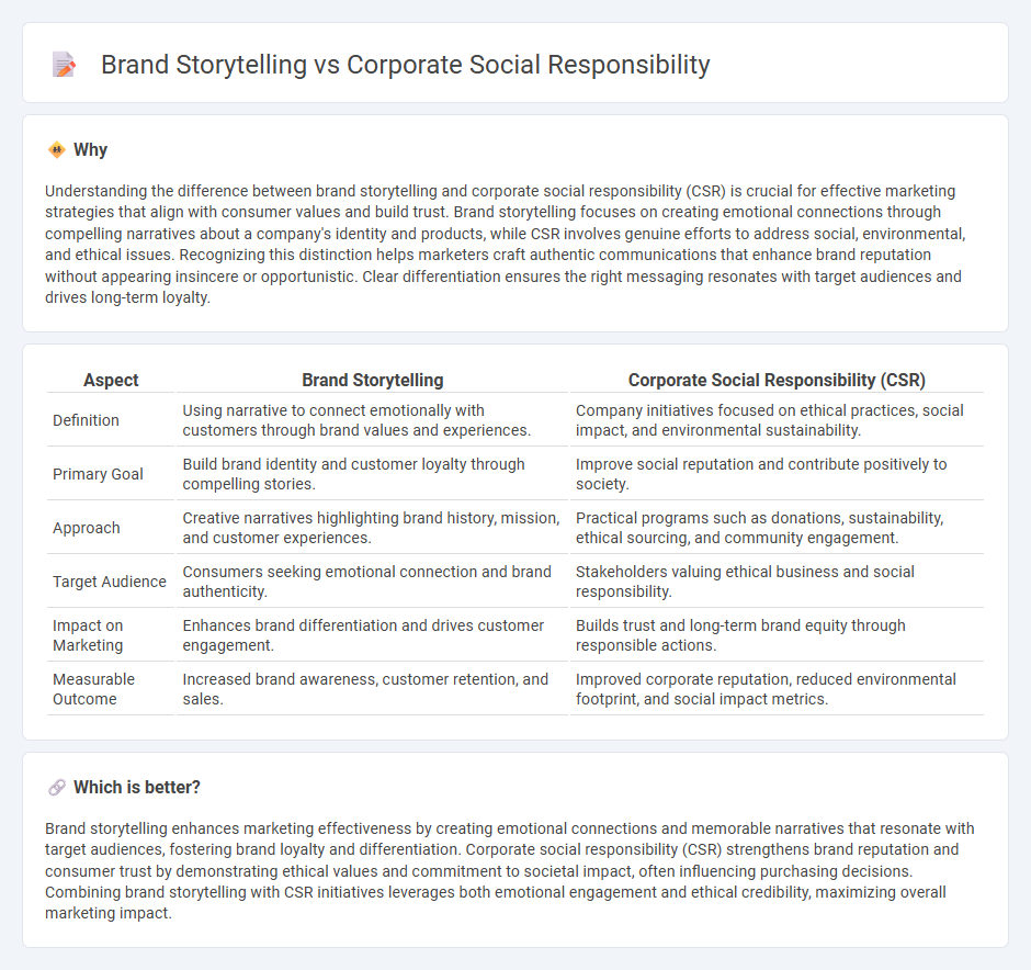 Brand Storytelling vs Corporate Social Responsibility in Marketing