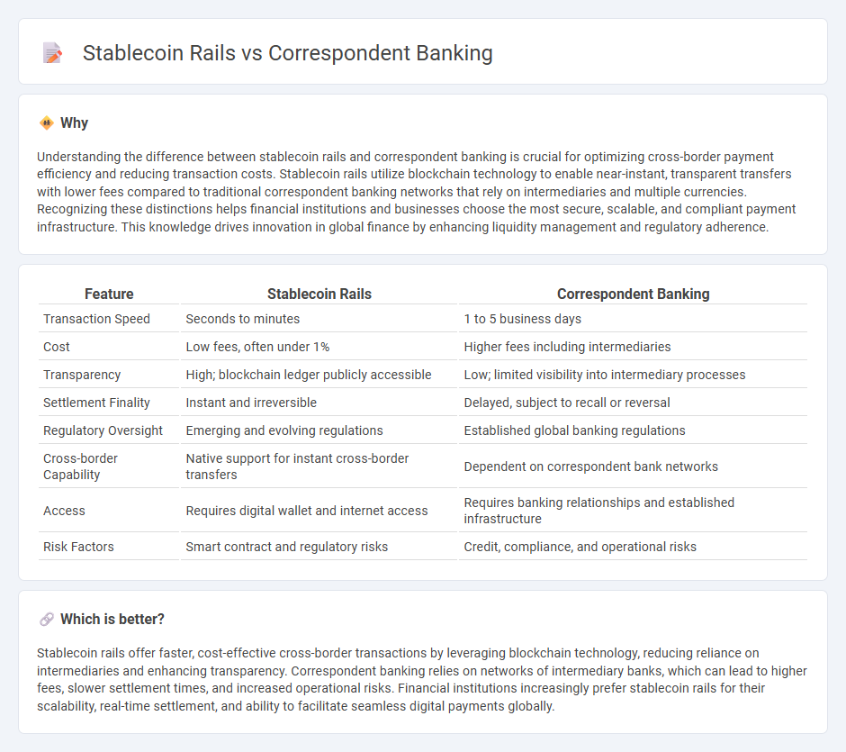 Stablecoin Rails vs Correspondent Banking in Banking